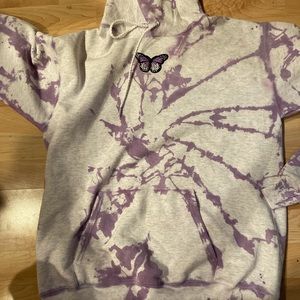 Purple tie dye hoodie